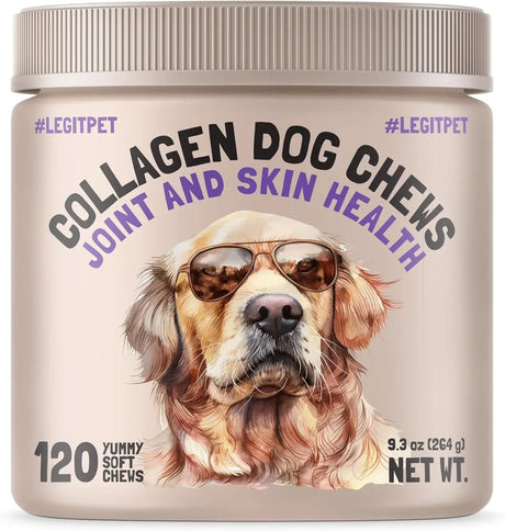 LEGITPET - LEGITPET Collagen Dog Chews for Joint & Skin Health 120 Masticables - The Red Vitamin MX - Cuidado De Cadera Y Articulaciones Para Perros - {{ shop.shopifyCountryName }}