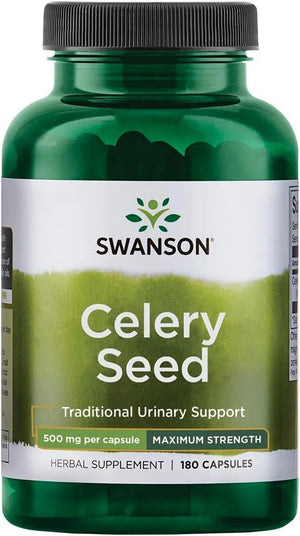 SWANSON - Swanson Celery Seed Extract 500Mg. 180 Capsulas - The Red Vitamin MX - Suplementos Alimenticios - {{ shop.shopifyCountryName }}