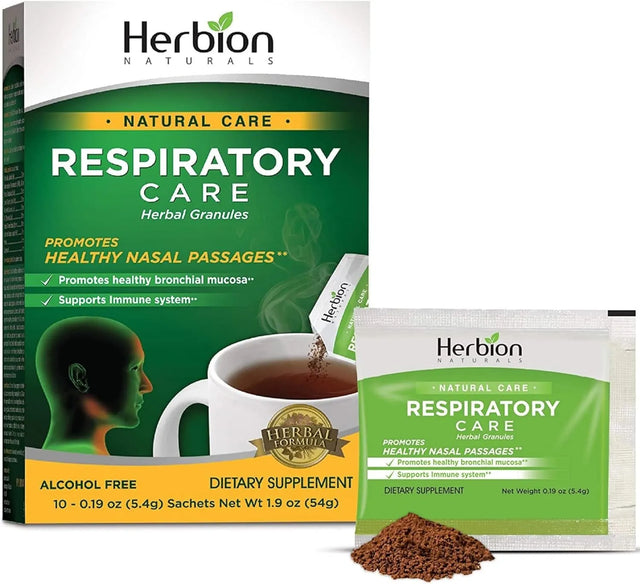 HERBION - Herbion Naturals Respiratory Care Herbal Granules 10 Paquetes - The Red Vitamin MX - Suplementos Alimenticios - {{ shop.shopifyCountryName }}