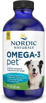 NORDIC NATURALS - Nordic Naturals Omega-3 Pet Unflavored 8 Fl.Oz. - The Red Vitamin MX - Aceite De Pescado Para Perros - {{ shop.shopifyCountryName }}