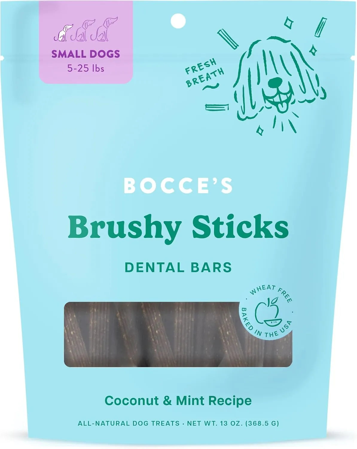 BOCCE'S BAKERY - Bocce’s Bakery Dailies Brushy Sticks to Support Oral Health & Fresh Breath Small Dogs 368Gr. - The Red Vitamin MX - Cuidado Dental Para Perros - {{ shop.shopifyCountryName }}