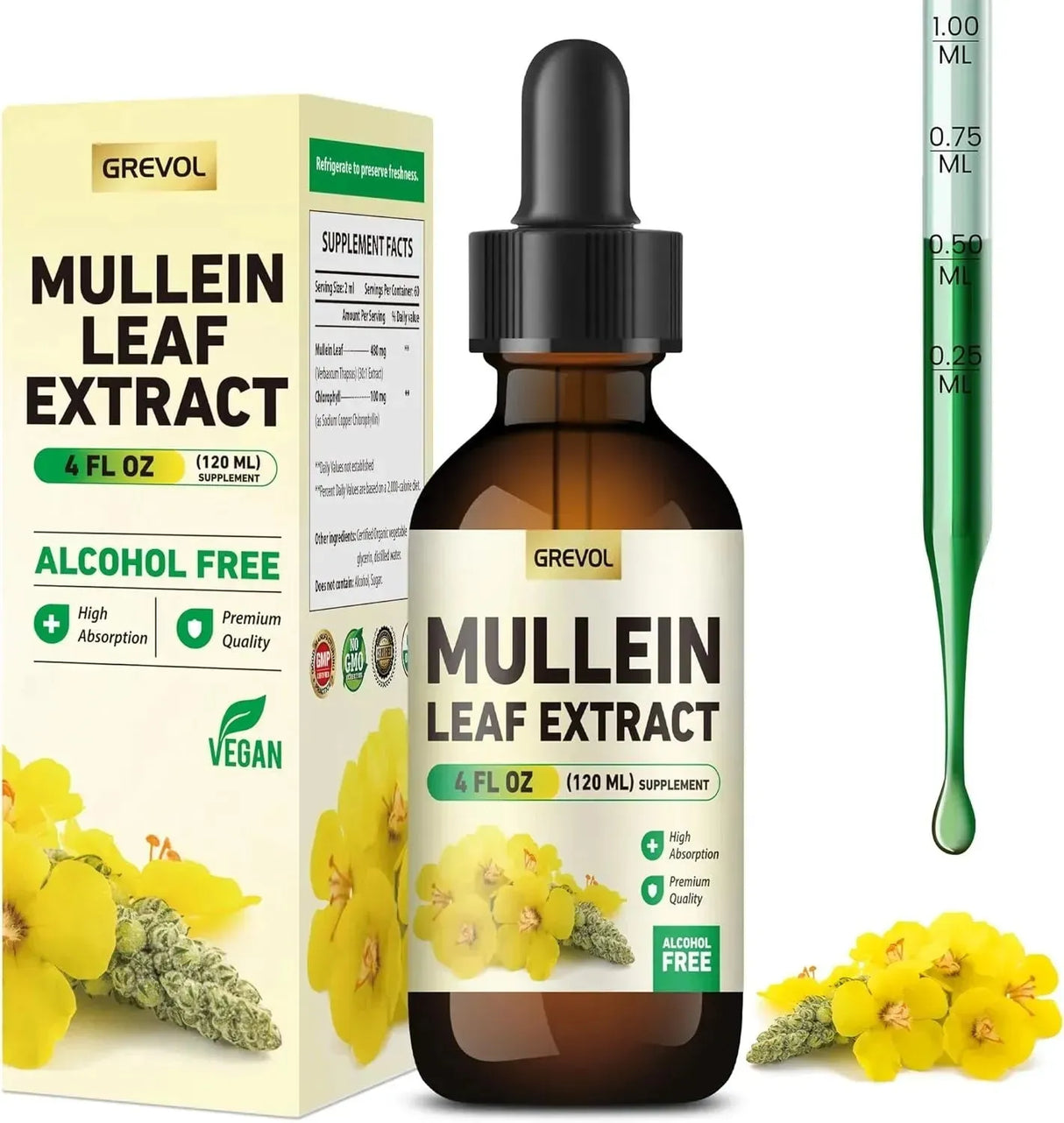 GREVOL - Grevol Mullein Drops for Lungs 4 Fl.Oz. - The Red Vitamin MX - Suplementos Alimenticios - {{ shop.shopifyCountryName }}