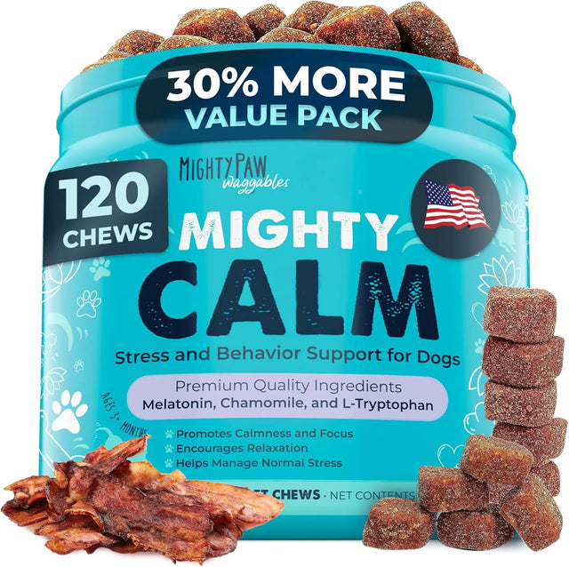 MIGHTY PAW - Mighty Paw Calming Chews for Dogs with Melatonin 120 Masticables - The Red Vitamin MX - Relajantes Para Perros - {{ shop.shopifyCountryName }}