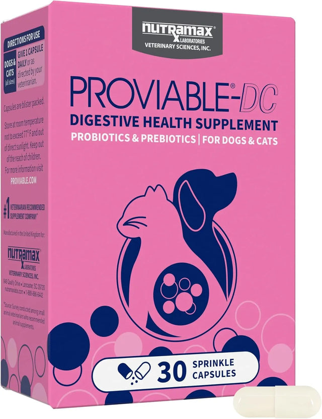 NUTRAMAX - Nutramax Proviable Probiotics for Dogs and Cats 30 Capsulas - The Red Vitamin MX - Probióticos Para Perros - {{ shop.shopifyCountryName }}