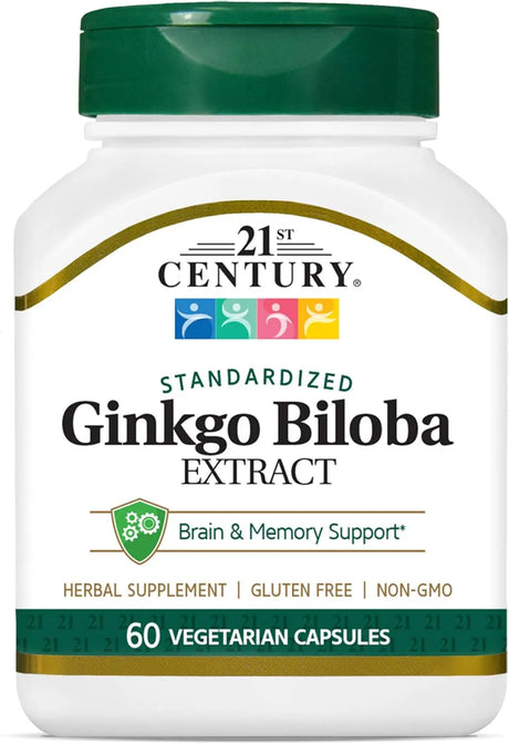 21ST CENTURY - 21st Century Ginkgo Biloba Extract 60 Capsulas - The Red Vitamin MX - Suplementos Alimenticios - {{ shop.shopifyCountryName }}