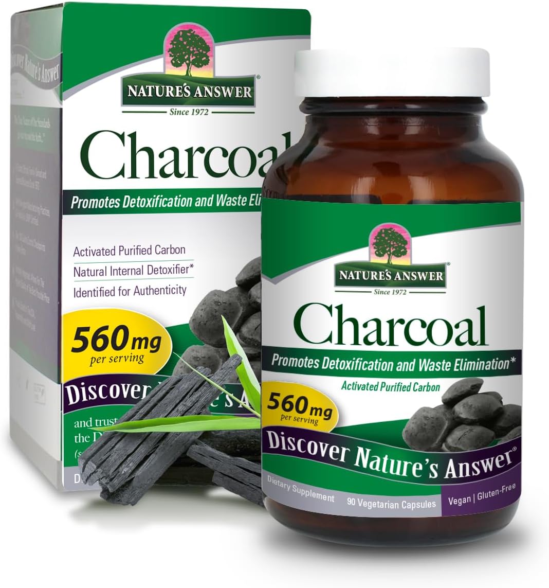 Nature's Answer Activated Charcoal 560Mg. 90 Capsulas