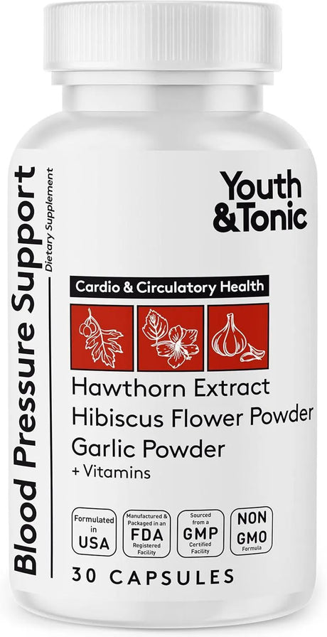 YOUTH & TONIC - Youth & Tonic Natural Blood Pressure Support 30 Capsulas - The Red Vitamin MX - Suplementos Alimenticios - {{ shop.shopifyCountryName }}