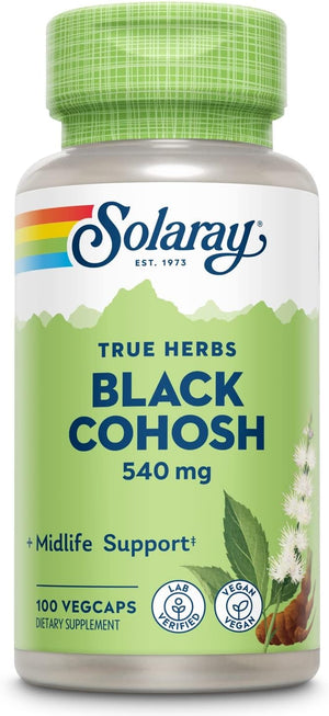 SOLARAY Black Cohosh 540Mg. 100 Capsulas 2 Pack