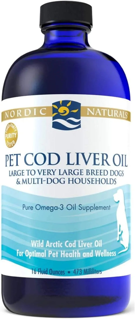 NORDIC NATURALS - Nordic Naturals Pet Cod Liver Oil Unflavored 16 Fl.Oz. - The Red Vitamin MX - Aceite De Pescado Para Perros - {{ shop.shopifyCountryName }}