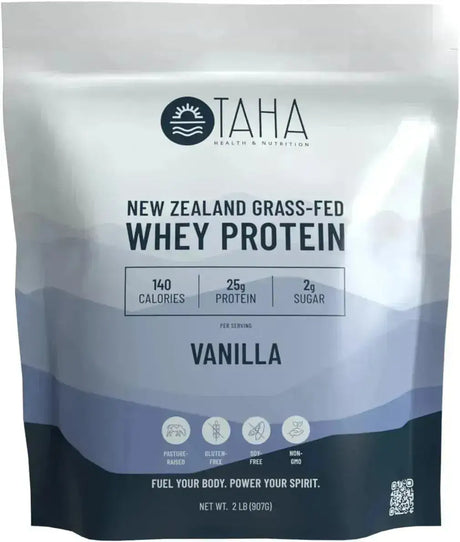 TAHA - Taha New Zealand Grass-Fed Whey Protein Concentrate Powder Vanilla 907Gr. - The Red Vitamin MX - Suplementos Alimenticios - {{ shop.shopifyCountryName }}