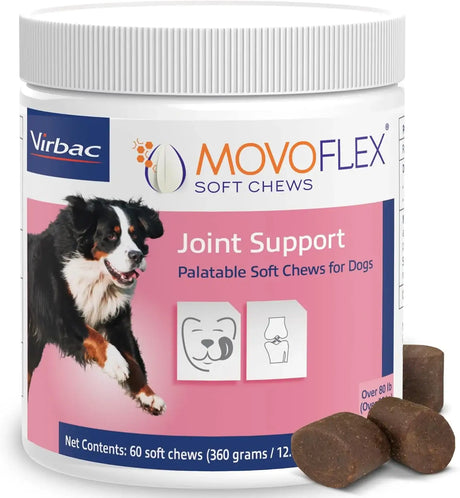 VIRBAC - Virbac MOVOFLEX Soft Chews Hip and Joint Support for LArge Dogs 60 Masticables - The Red Vitamin MX - Cuidado De Cadera Y Articulaciones Para Perros - {{ shop.shopifyCountryName }}
