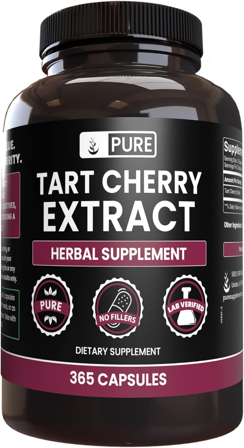 Pure Original Ingredients Tart Cherry Extract 365 Capsulas