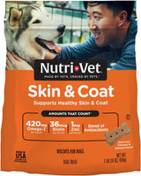 Nutri-Vet Skin & Coat Biscuits for Dogs 454Gr.