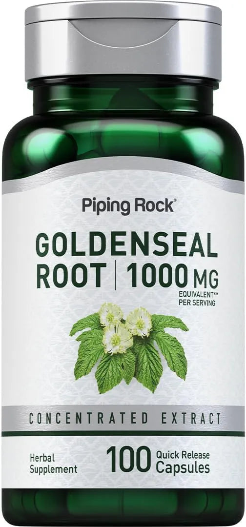 PIPING ROCK - Piping Rock Goldenseal Root 1000Mg. 100 Capsulas - The Red Vitamin MX - Suplementos Alimenticios - {{ shop.shopifyCountryName }}