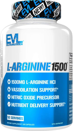 Evlution Nutrition L-Arginine 1500Mg. 100 Capsulas