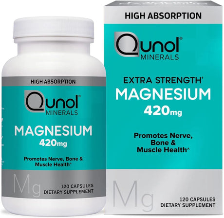 QUNOL - Qunol Magnesium 420Mg. 120 Capsulas - The Red Vitamin MX - Suplementos Alimenticios - {{ shop.shopifyCountryName }}