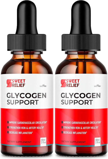 VIVE MD - VIVE MD Sweet Relief Glycogen Support Drops 60Ml. 2 Pack - The Red Vitamin MX - Suplementos Alimenticios - {{ shop.shopifyCountryName }}