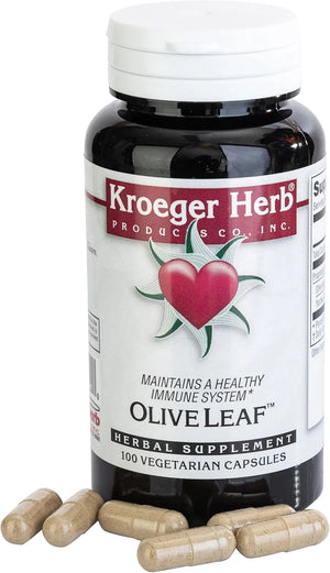 KROEGER HERBS - Kroeger Herbs Olive Leaf Extract 100 Capsulas - The Red Vitamin MX - Suplementos Alimenticios - {{ shop.shopifyCountryName }}