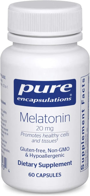 PURE ENCAPSULATIONS - Pure Encapsulations Melatonin 20Mg. for Immune System & Healthy Cells 60 Capsulas - The Red Vitamin MX - Suplementos Alimenticios - {{ shop.shopifyCountryName }}