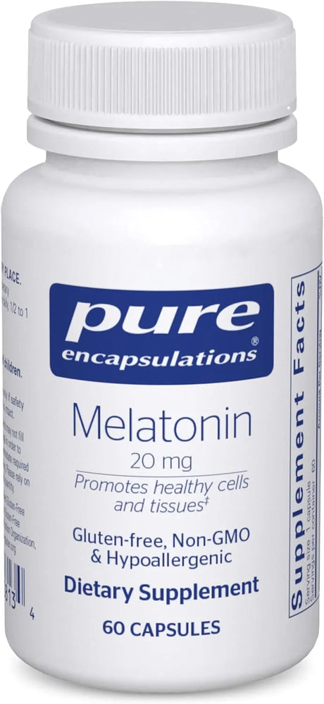 PURE ENCAPSULATIONS - Pure Encapsulations Melatonin 20Mg. for Immune System & Healthy Cells 60 Capsulas - The Red Vitamin MX - Suplementos Alimenticios - {{ shop.shopifyCountryName }}