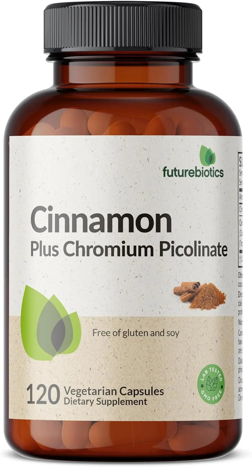 FUTUREBIOTICS - Futurebiotics Cinnamon Plus Chromium Picolinate 120 Capsulas - The Red Vitamin MX - Suplementos Alimenticios - {{ shop.shopifyCountryName }}