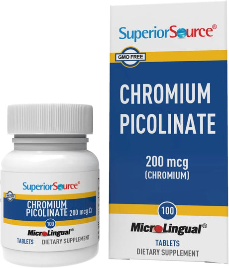 SUPERIOR SOURCE - Superior Source Chromium 200mcg 100 Tabletas - The Red Vitamin MX - Suplementos Alimenticios - {{ shop.shopifyCountryName }}