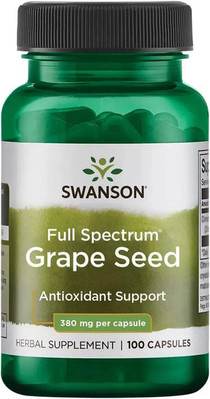 SWANSON - Swanson Grape Seed 380Mg. 100 Capsulas - The Red Vitamin MX - Suplementos Alimenticios - {{ shop.shopifyCountryName }}