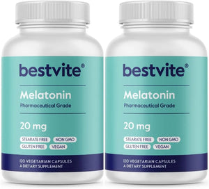 BESTVITE - BESTVITE Melatonin 20Mg. 120 Capsulas 2 Pack - The Red Vitamin MX - Suplementos Alimenticios - {{ shop.shopifyCountryName }}