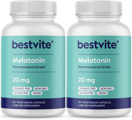 BESTVITE - BESTVITE Melatonin 20Mg. 120 Capsulas 2 Pack - The Red Vitamin MX - Suplementos Alimenticios - {{ shop.shopifyCountryName }}