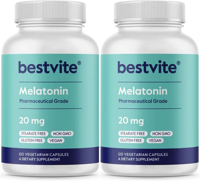 BESTVITE - BESTVITE Melatonin 20Mg. 120 Capsulas 2 Pack - The Red Vitamin MX - Suplementos Alimenticios - {{ shop.shopifyCountryName }}
