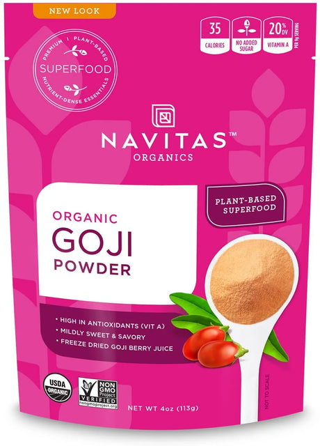 NAVITAS - Navitas Organics Goji Powder 113Gr. - The Red Vitamin MX - Suplementos Alimenticios - {{ shop.shopifyCountryName }}