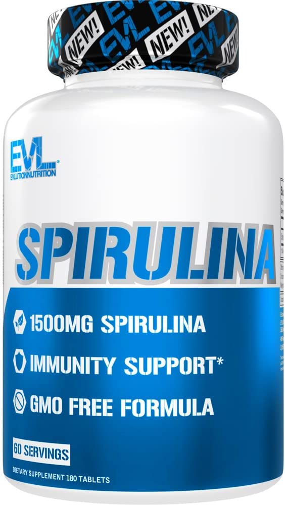 EVL Spirulina Tablet 1500Mg. 60 Tabletas - The Red Vitamin MX - Suplementos Alimenticios - EVLUTION
