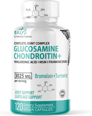 NATURE´S FUSIONS - Nature's Fusions Glucosamine Chondroitin MSM Turmeric Boswellia 120 Capsulas - The Red Vitamin MX - Suplementos Alimenticios - {{ shop.shopifyCountryName }}