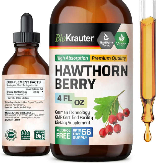 BIOKRAUTER - BIO KRAUTER Hawthorn Berry Extract 4 Fl.Oz. - The Red Vitamin MX - Suplementos Alimenticios - {{ shop.shopifyCountryName }}