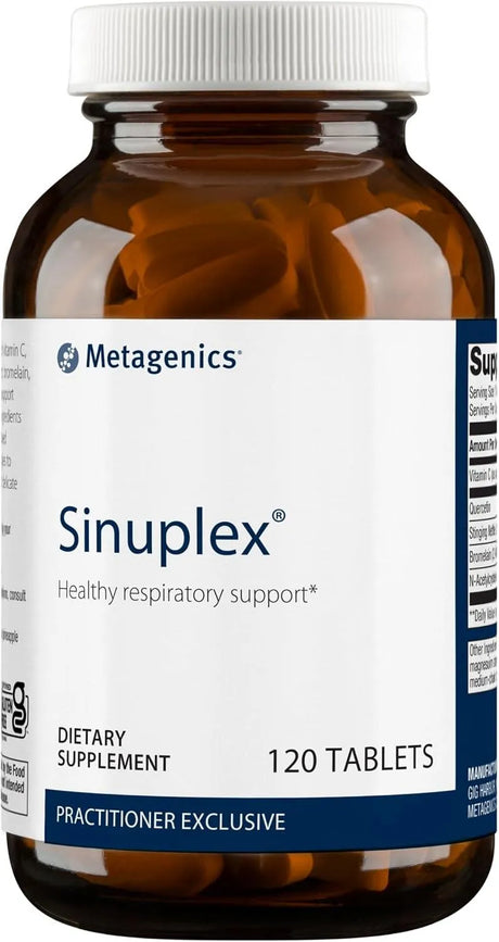 METAGENICS - Metagenics Sinuplex Healthy Respiratory Support 120 Tabletas - The Red Vitamin MX - Suplementos Alimenticios - {{ shop.shopifyCountryName }}