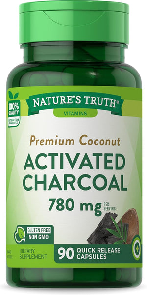 Nature's Truth Activated Charcoal 780Mg. 90 Capsulas