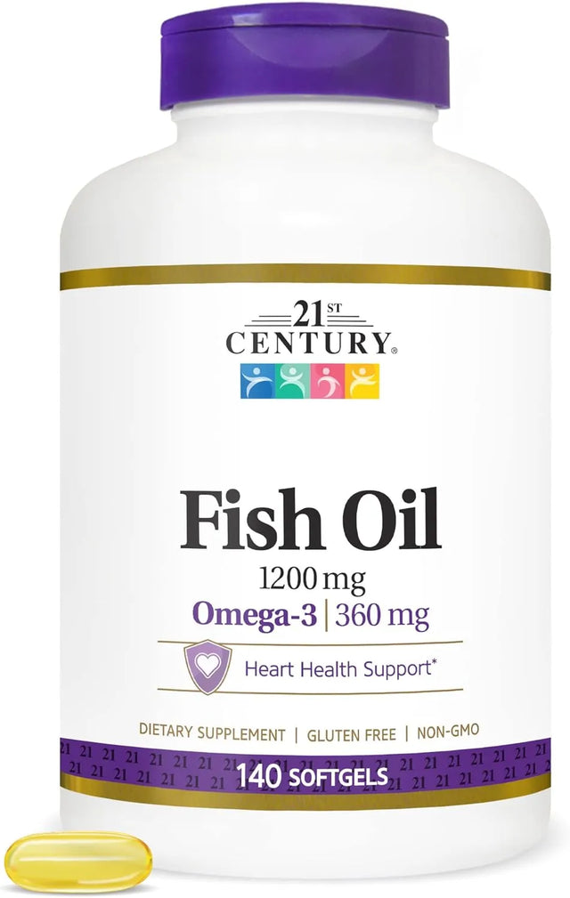 21ST CENTURY - 21st Century Fish Oil 1000Mg. 140 Capsulas Blandas - The Red Vitamin MX - Suplementos Alimenticios - {{ shop.shopifyCountryName }}