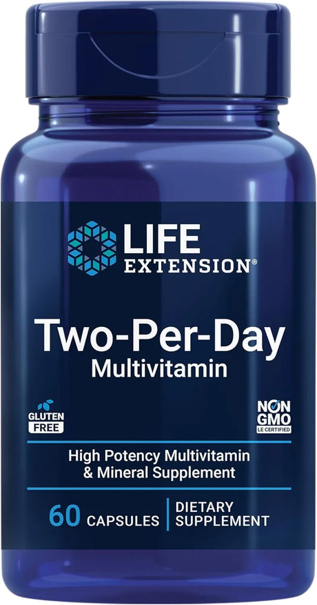 LIFE EXTENSION - Life Extension Two-Per-Day Multivitamin 60 Capsulas - The Red Vitamin MX - Suplementos Alimenticios - {{ shop.shopifyCountryName }}