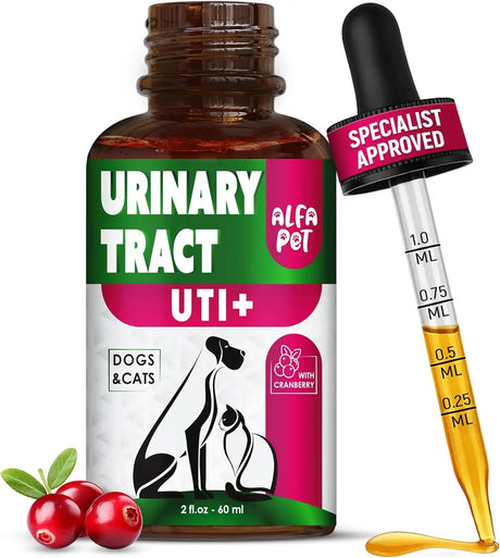 ALFA PET - Alfa Pet Urinary Tract Infection Treatment with Cranberry 2 Fl.Oz. - The Red Vitamin MX - Salud De Tracto Urinario Para Perros - {{ shop.shopifyCountryName }}