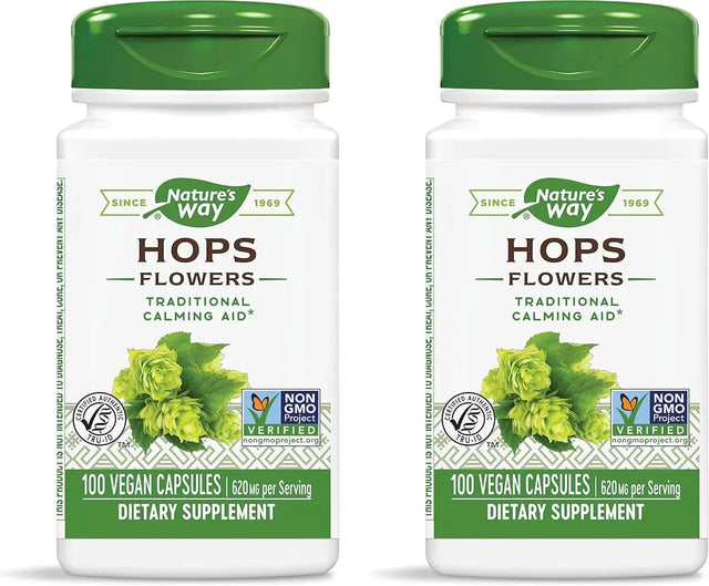 NATURE'S WAY - Nature’s Way Hops Flowers 620Mg. 100 Capsulas 2 Pack - The Red Vitamin MX - Suplementos Alimenticios - {{ shop.shopifyCountryName }}