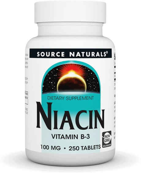 SOURCE NATURALS - Source Naturals Niacin 100Mg. 250 Tabletas - The Red Vitamin MX - Suplementos Alimenticios - {{ shop.shopifyCountryName }}