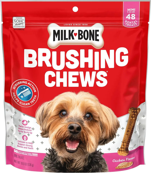 MILK BONE - Milk-Bone Original Brushing Chews Mini Dogs 48 Piezas - The Red Vitamin MX - Cuidado Dental Para Perros - {{ shop.shopifyCountryName }}