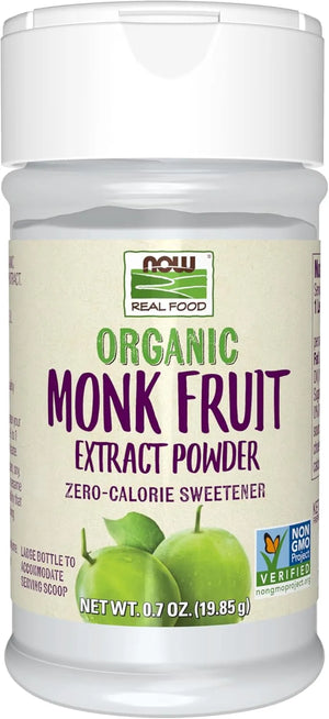 NOW SUPPLEMENTS - NOW Foods Certified Organic Monk Fruit Extract Powder 19.85Gr. - The Red Vitamin MX - Suplementos Alimenticios - {{ shop.shopifyCountryName }}