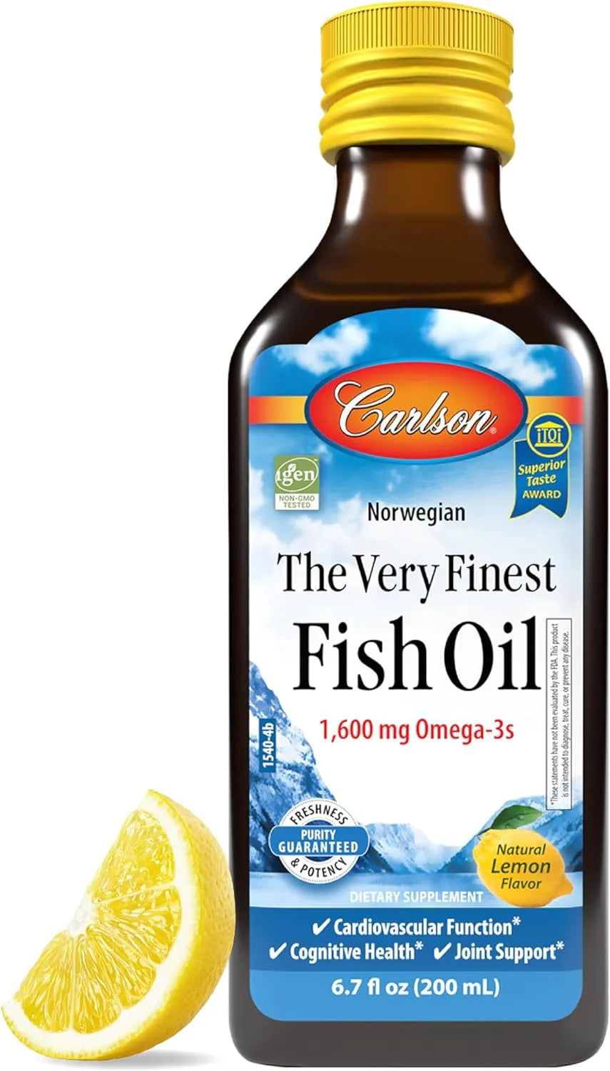 CARLSON - Carlson The Very Finest Fish Oil 1600Mg. Omega-3s 200Ml. - The Red Vitamin MX - Suplementos Alimenticios - {{ shop.shopifyCountryName }}