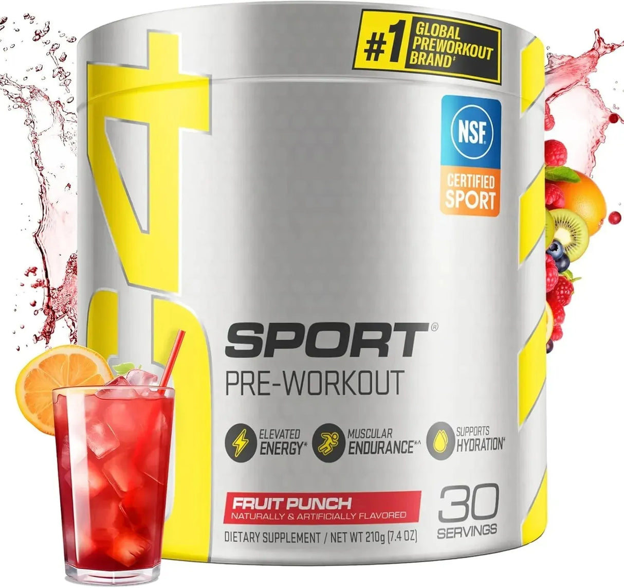 CELLUCOR - Cellucor C4 Sport Pre Workout Powder Fruit Punch 30 Servicios 210Gr. - The Red Vitamin MX - Suplementos Alimenticios - {{ shop.shopifyCountryName }}