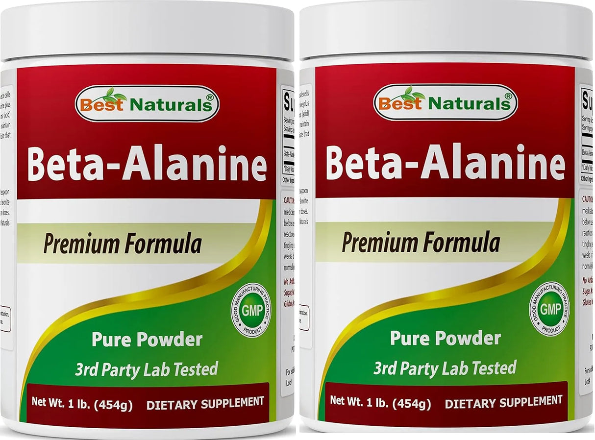 BEST NATURALS - Best Naturals Beta Alanine Pure Powder 454Gr. 2 Pack - The Red Vitamin MX - Suplementos Alimenticios - {{ shop.shopifyCountryName }}