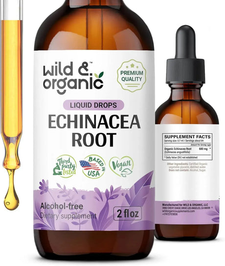 WILD & ORGANIC - Wild & Organic Echinacea Drops 2 Fl.Oz. - The Red Vitamin MX - Suplementos Alimenticios - {{ shop.shopifyCountryName }}