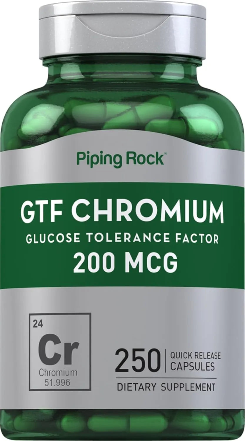 PIPING ROCK - Piping Rock GTF Chromium 200mcg 250 Capsulas - The Red Vitamin MX - Suplementos Alimenticios - {{ shop.shopifyCountryName }}