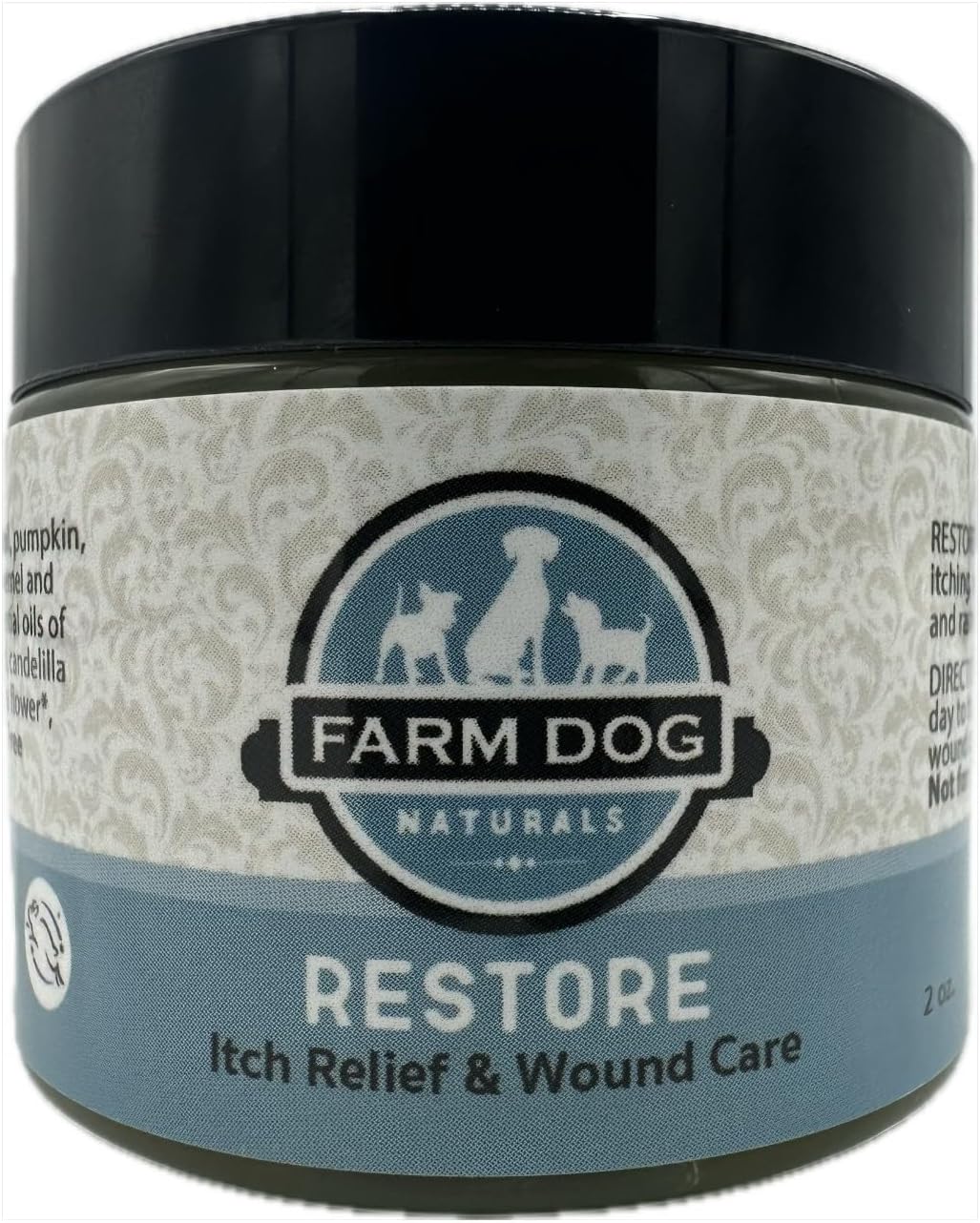 Farm Dog Naturals Restore Wound Care and Itch Relief Salve for Dogs 2 Oz.