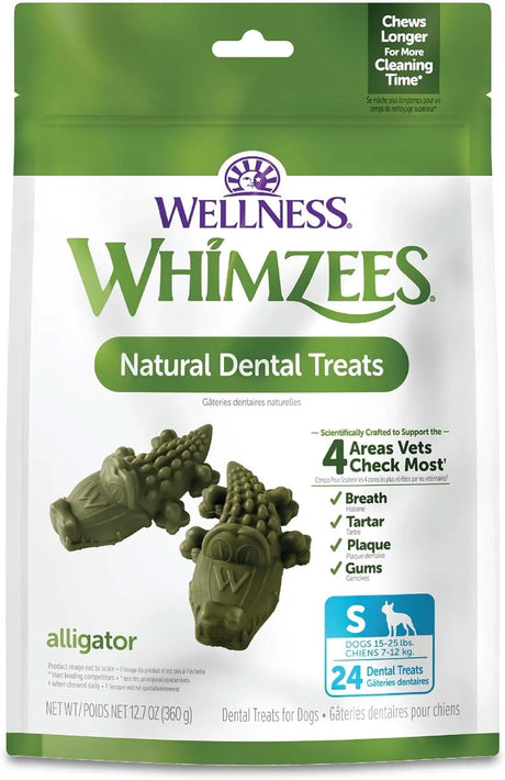 WELLNESS WHIMZEES - Wellness WHIMZEES Alligator Dog Dental Treats Small Size 24 Piezas - The Red Vitamin MX - Cuidado Dental Para Perros - {{ shop.shopifyCountryName }}